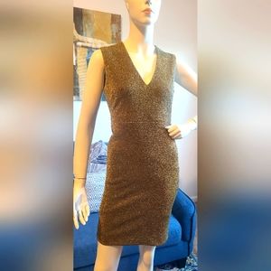 Catharine Malandrino Gold Dress size 2